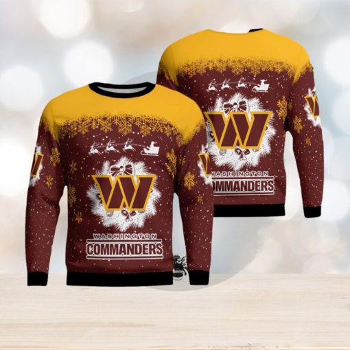 Washington Commanders Winter is Coming Knitted Xmas 3D Sweater Gift For Christmas