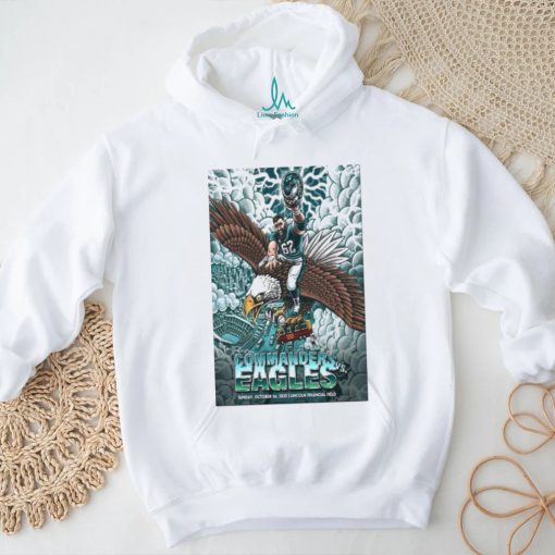 Washington Commanders vs Philadelphia Eagles October 1, 2023 Lincoln Financial Field Poster shirt