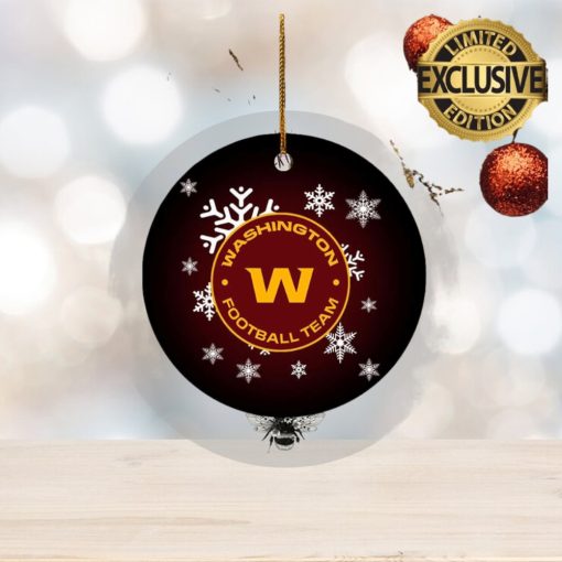 Washington Football NFL Team 2023 Holiday Gifts Custom Name Christmas Ornament