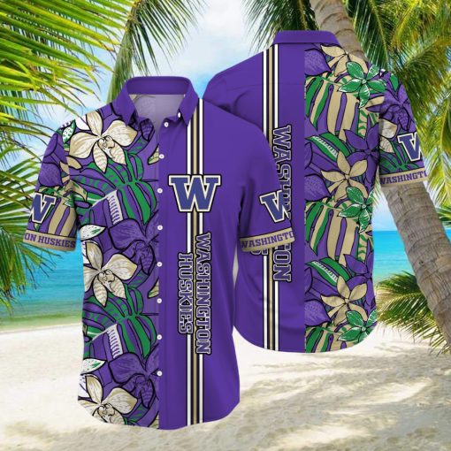 Washington Huskies NCAA Hawaiian Shirt Beach Balls Aloha Shirt