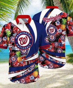 Washington Nationals MLB Hawaiian Shirt Tan Lines Aloha Shirt