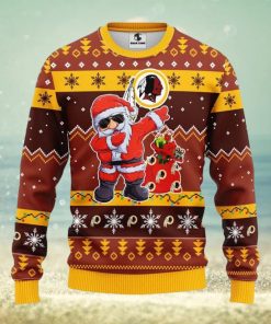 Washington Redskins Dabbing Santa Claus Xmas Ugly Christmas Sweater Best Christmas Gift Ideas