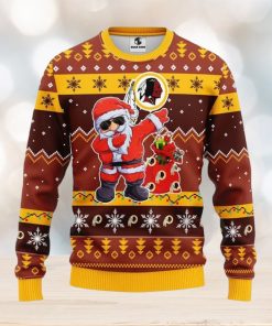 Washington Redskins Dabbing Santa Claus Xmas Ugly Christmas Sweater Best Christmas Gift Ideas