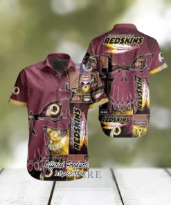 Washington Redskins NFL Skull Printed 3D New Trend Summer For Fans Hot Trend 2023 Hawaiian Shirt