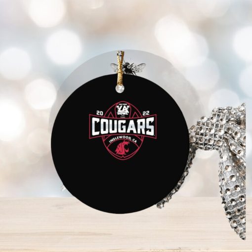 Washington State University Football 2022 LA Bowl Bound Ornament Christmas