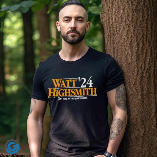 Watt Highsmith ’24 meet yinz at the quarterback shirt