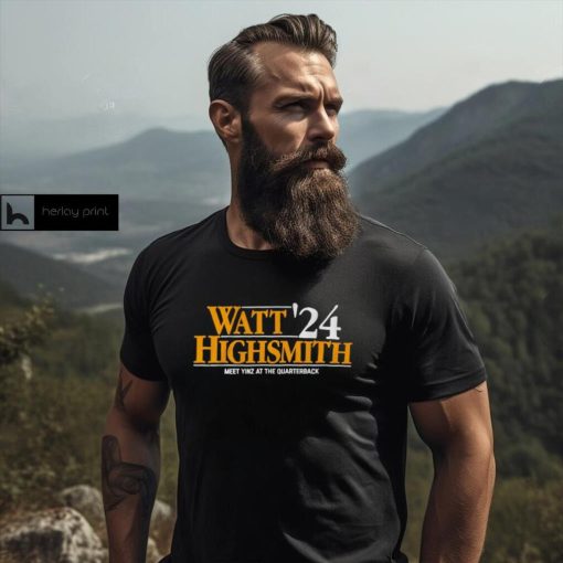 Watt Highsmith ’24 meet yinz at the quarterback shirt