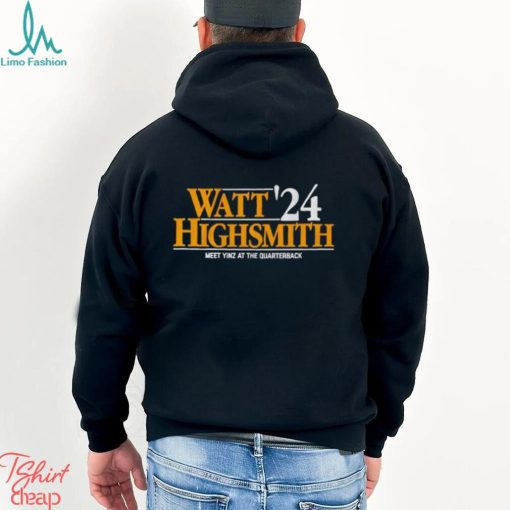 Watt Highsmith ’24 meet yinz at the quarterback shirt