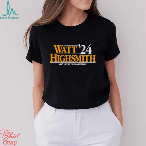 Watt Highsmith ’24 meet yinz at the quarterback shirt