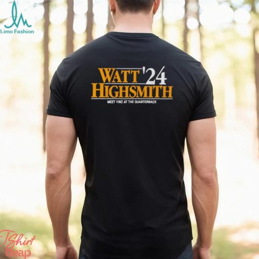 Watt Highsmith ’24 meet yinz at the quarterback shirt