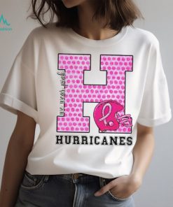 We wear pink Miami Hurricanes shirt