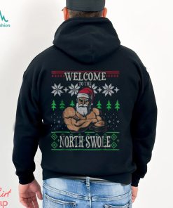Welcome To The North Swole Santa Claus Christmas Gym Shirt