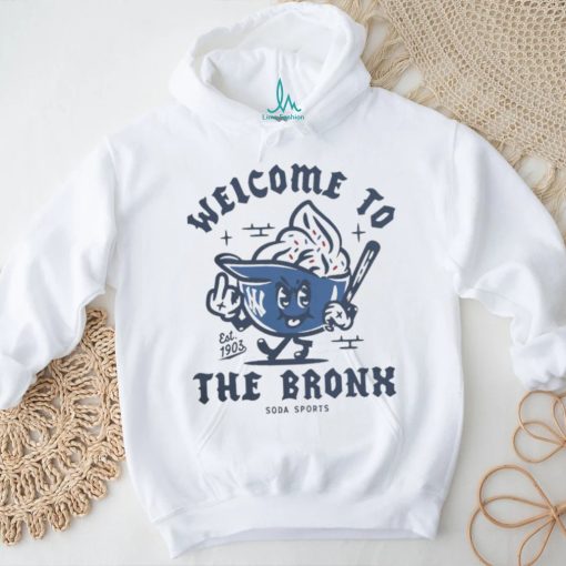 Welcome to the Bronx New York yankees helmet baseball artwork shirt