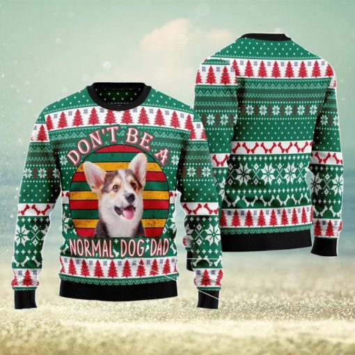 Welsh Corgi Dog Dad Ugly Christmas Sweater Christmas Noel Gift