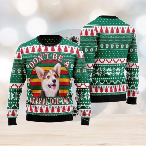 Welsh Corgi Dog Dad Ugly Christmas Sweater Christmas Noel Gift