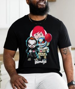 Wendy’s Friends Pennywise And Jack Skellington Halloween Shirt, hoodie, sweater, long sleeve and tank top Wendy’s Friends Pennywise And Jack Skellington Halloween Shirt