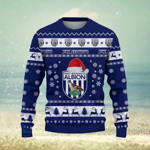 West Bromwich Albion F.C Luau Efl Logo Team Ugly Christmas Sweater For Fans Gift Unisex Sweatshirt