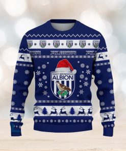 West Bromwich Albion F.C Luau Efl Logo Team Ugly Christmas Sweater For Fans Gift Unisex Sweatshirt