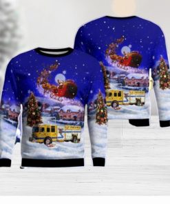 West Elmira Fire Department AOP Ugly Sweater Gift For Christmas