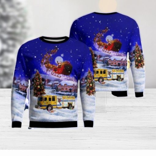 West Elmira Fire Department AOP Ugly Sweater Gift For Christmas