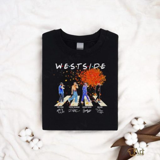 Westside Abbey Road Ice Cube Tupac Shakur Snoop Dogg Dr Dre signatures shirt
