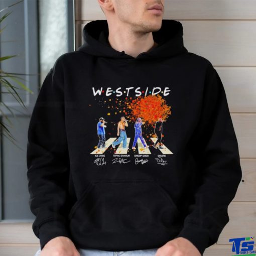 Westside Abbey Road Ice Cube Tupac Shakur Snoop Dogg Dr Dre signatures shirt