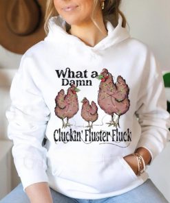 What A Damn Cluckin Fluster Fluck Christmas Lights Shirt