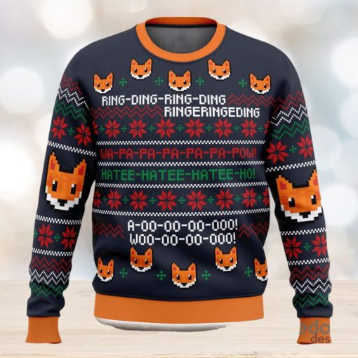 What Does The Fox Say 3D Ugly Christmas Sweater Unisex Christmas Sweater For Men And Women