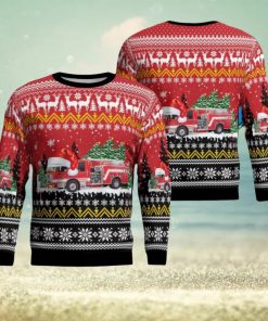 Wheeling, Illinois, Wheeling Fire Department AOP 3D Ugly Christmas Sweater