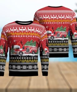 Wheeling, Illinois, Wheeling Fire Department AOP 3D Ugly Christmas Sweater