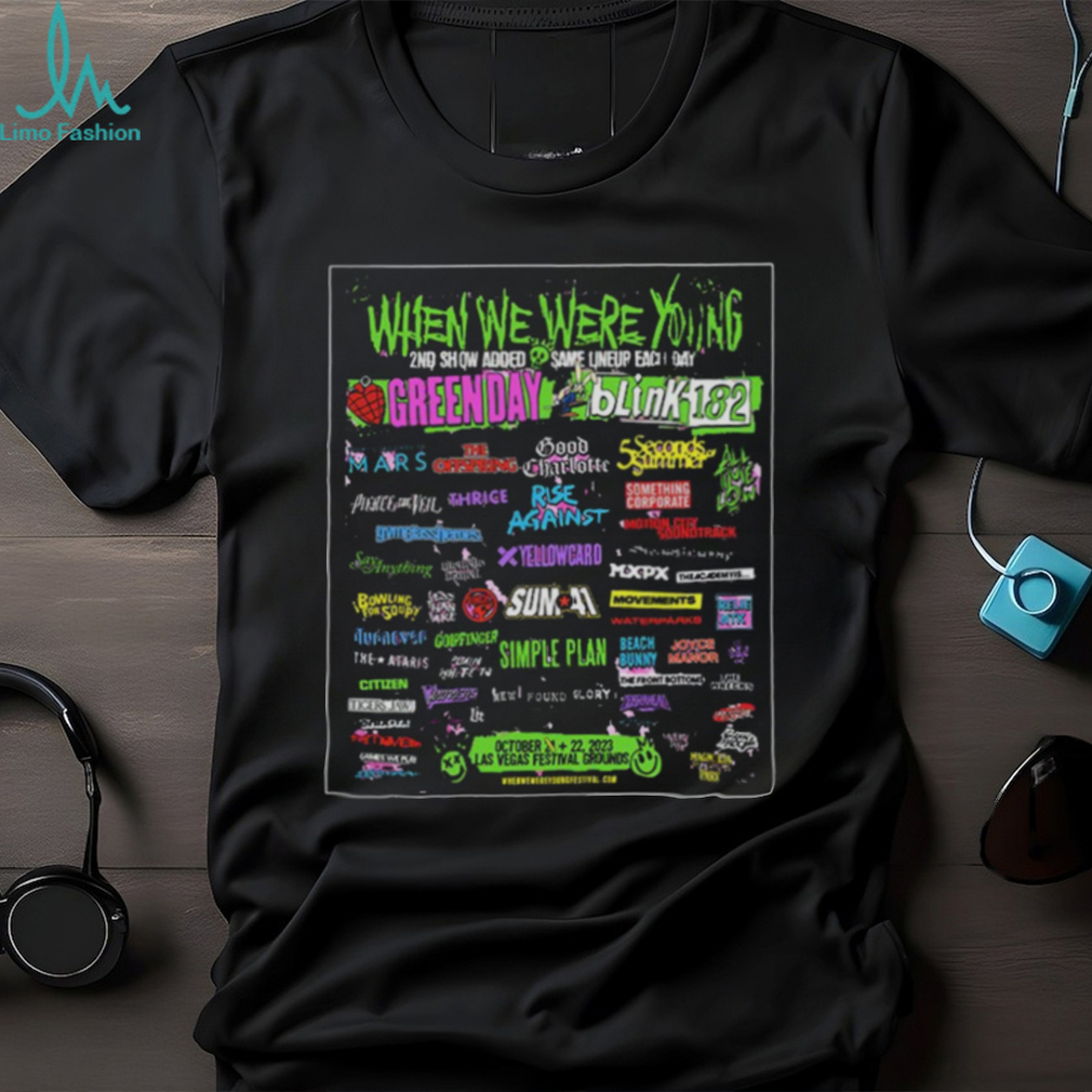 When We Were Young Las Vegas Festival Grounds 2023 Show Line Up Poster Hoodie T Shirt When We Were Young Las Vegas Festival Grounds 2023 Show Line Up Poster Hoodie T Shirt