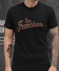 Where I'm From Women's San Francisco Script Black T Shirt