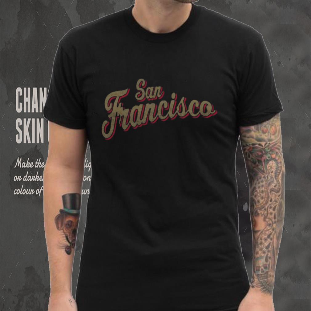 Where I'm From Women's San Francisco Script Black T Shirt Where I'm From Women's San Francisco Script Black T Shirt