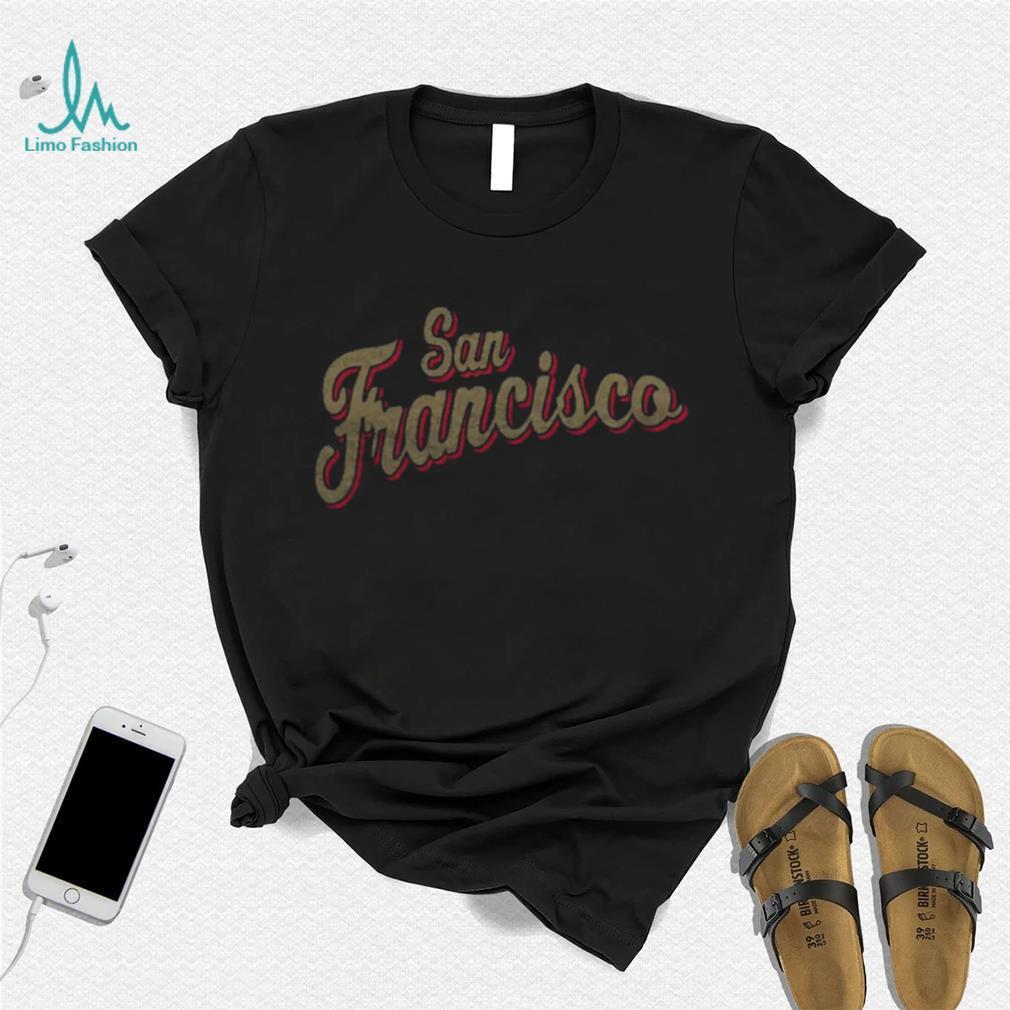 Where I'm From Women's San Francisco Script Black T Shirt Where I'm From Women's San Francisco Script Black T Shirt