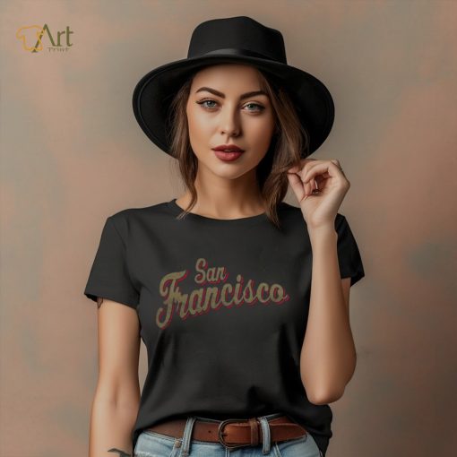 Where I’m From Women’s San Francisco Script Black T Shirt