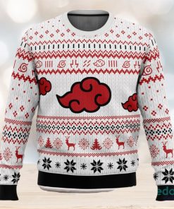 White Christmas Akatsuki 3D Ugly Christmas Sweater Unisex Christmas Sweater For Men And Women