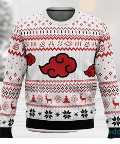 White Christmas Akatsuki 3D Ugly Christmas Sweater Unisex Christmas Sweater For Men And Women