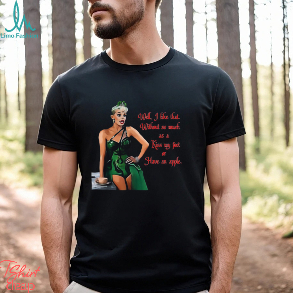 White Christmas – Kiss My Foot Or Have An Apple – Red Active Shirt White Christmas – Kiss My Foot Or Have An Apple – Red Active Shirt