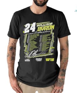 William Byron Hendrick Motorsports Team Collection 2024 Schedule Shirt