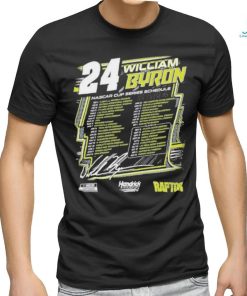 William Byron Hendrick Motorsports Team Collection 2024 Schedule Shirt