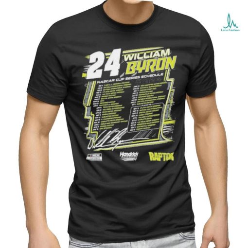 William Byron Hendrick Motorsports Team Collection 2024 Schedule Shirt