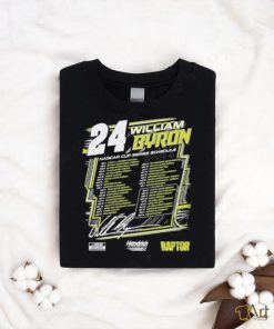 William Byron Hendrick Motorsports Team Collection 2024 Schedule Shirt