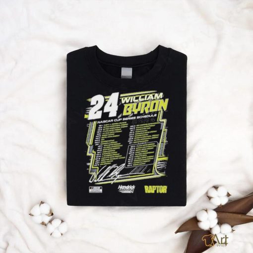 William Byron Hendrick Motorsports Team Collection 2024 Schedule Shirt