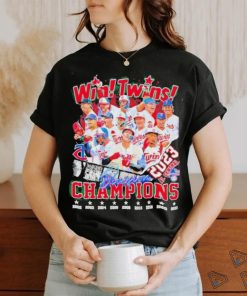 Win Twins 2023 AL Central Division Champions Years shirt