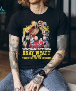 Windham Rotunda Bray Wyatt 1987 2023 thank you for the memories signature shirt