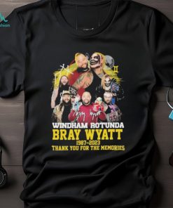 Windham Rotunda Bray Wyatt 1987 2023 thank you for the memories signature shirt