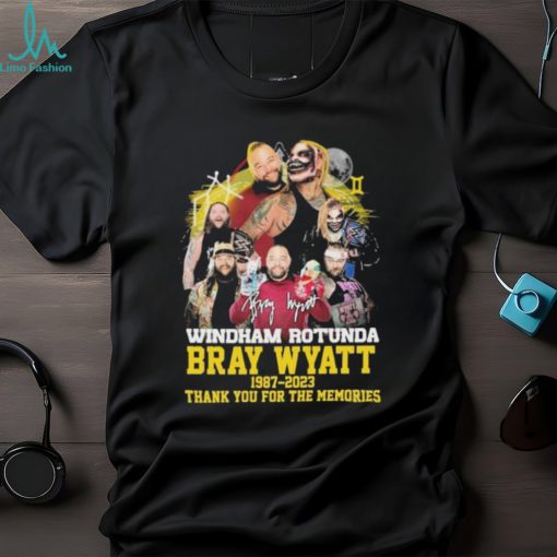 Windham Rotunda Bray Wyatt 1987 2023 thank you for the memories signature shirt