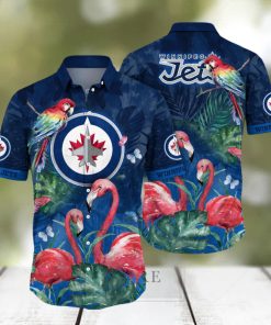 Winnipeg Jets NHL Hawaiian Shirt Camping Aloha Shirt