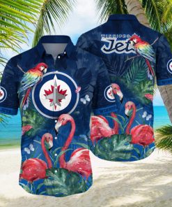 Winnipeg Jets NHL Hawaiian Shirt Camping Aloha Shirt