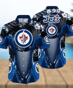 Winnipeg Jets NHL Hawaiian Shirt Vacation Time Aloha Shirt